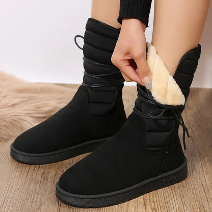 Women's snow boots | Thick sole and fleece lining, trendy and comfortable