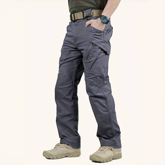Eco-Friendly Mens Cargo Pants with Multiple Pockets - BritishElegance