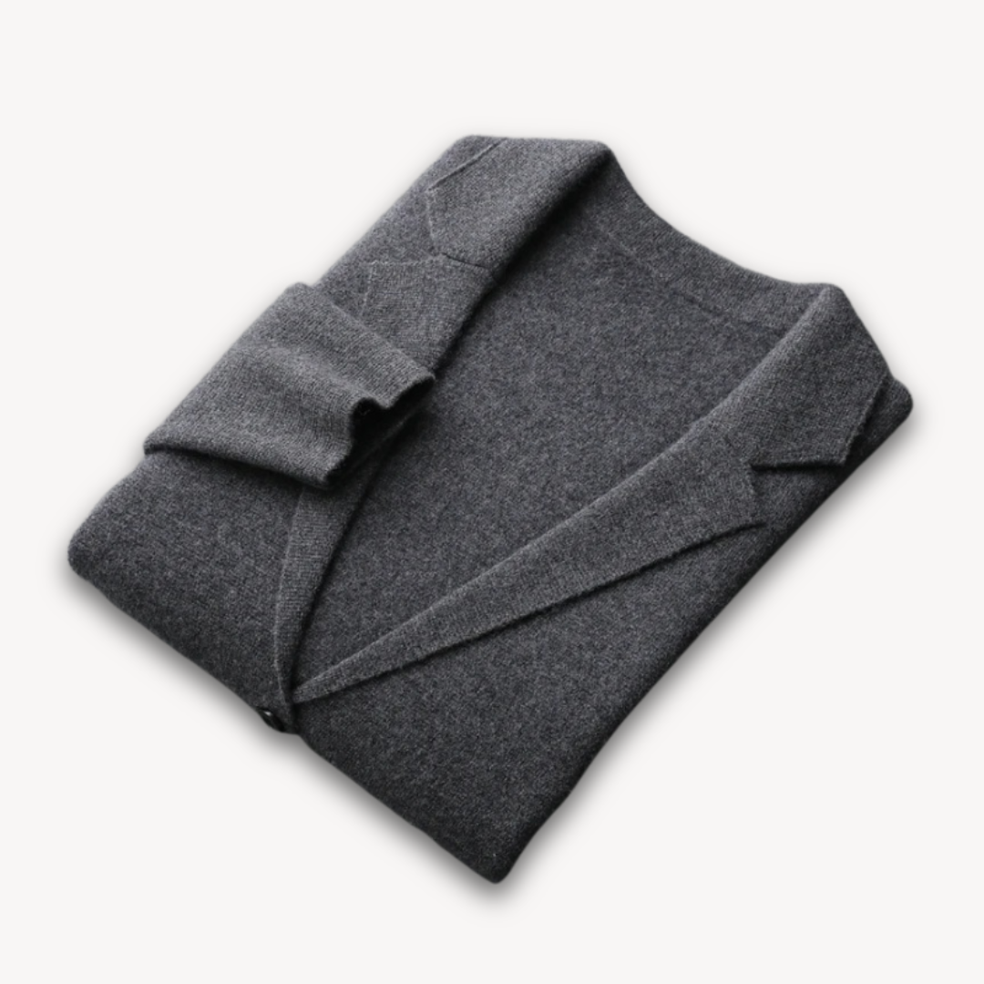 Men's Casual Cashmere Wool Blend Blazer, Lightweight, Adults