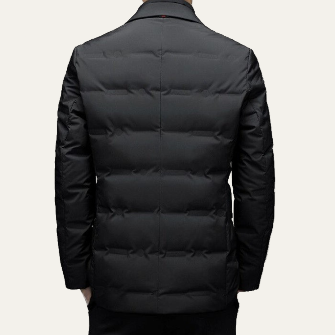 Men’s Lightweight Quilted Puffer Blazer Jacket