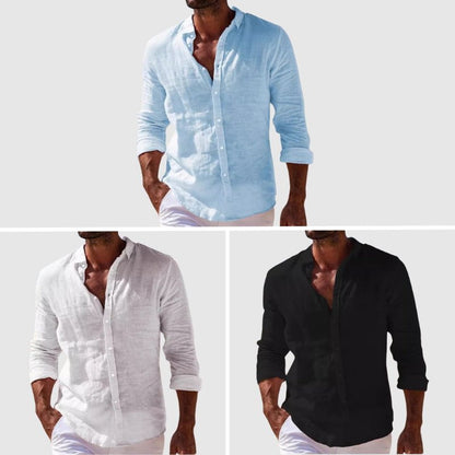 Men’s Sorrento Linen Shirt | Breathable Cotton-Linen Summer Top