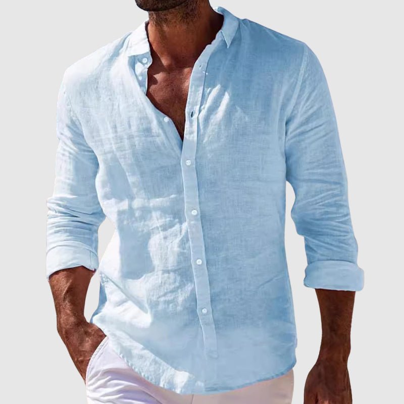 Men’s Sorrento Linen Shirt | Breathable Cotton-Linen Summer Top