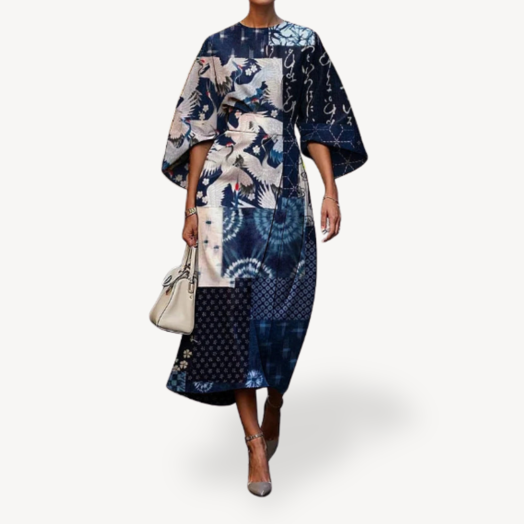 Women's Floral Print Midi Dress
