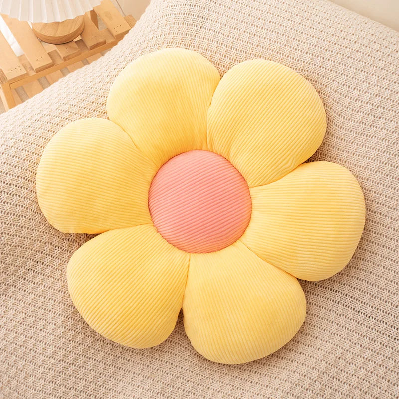 Colorful Flower Throw Pillow