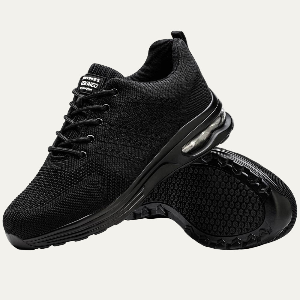 Men’s All Black Air Knit Running Shoe