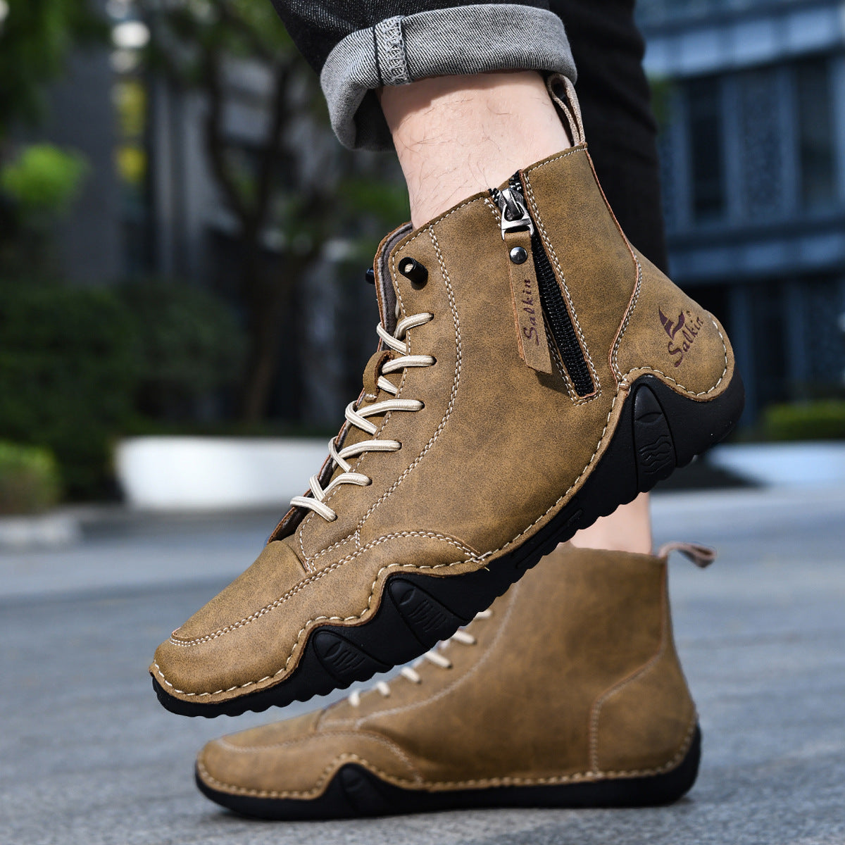Rovik Genuine Leather Boots