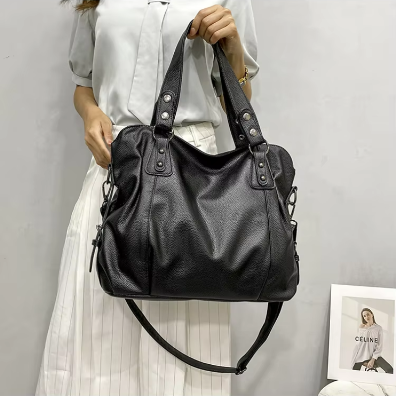 HERA - Large soft leather handbag