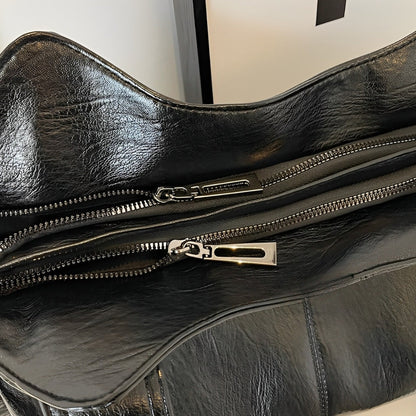 Aliona - School Bag With Shoulder Strap And Zipper Closure