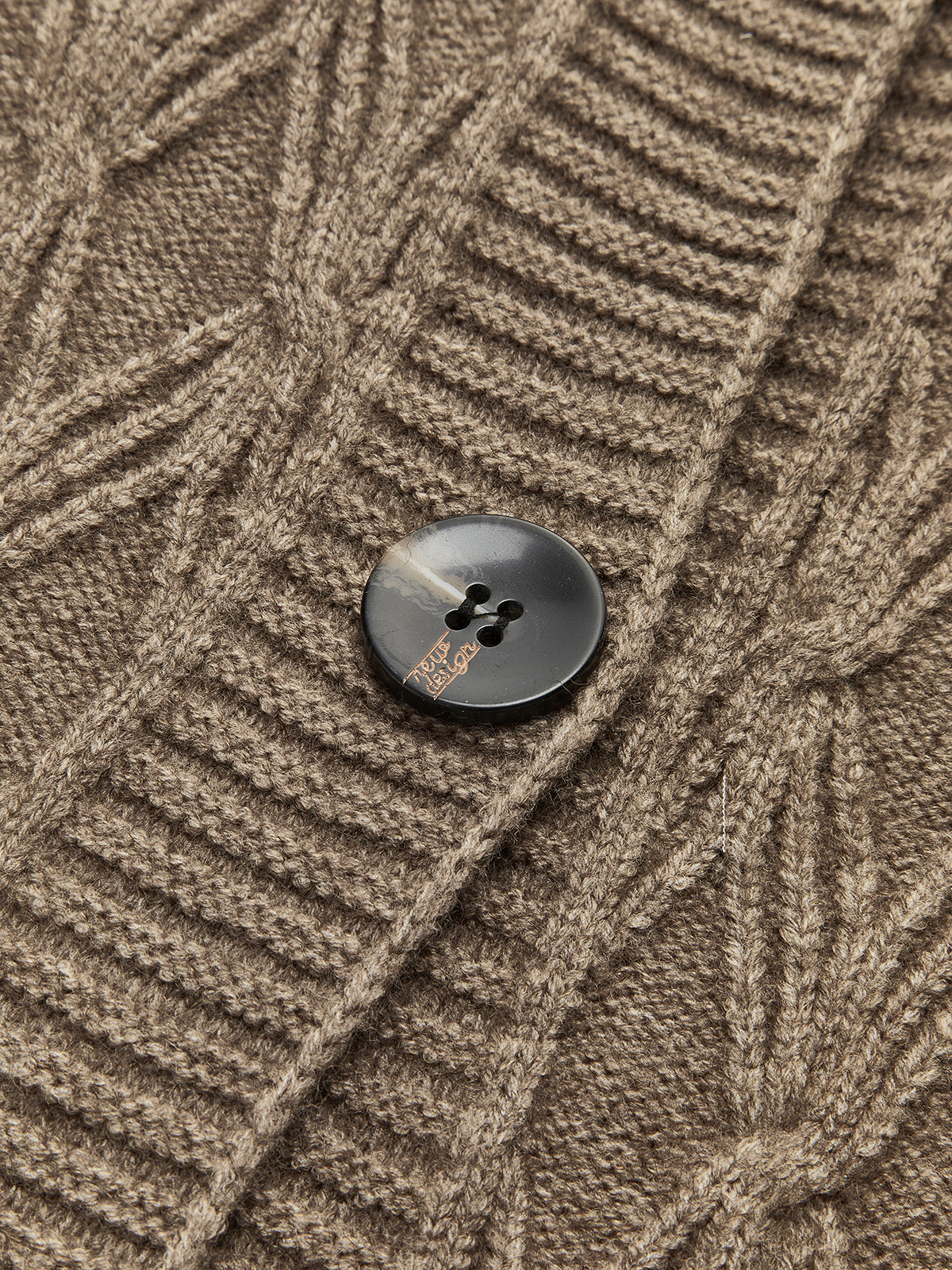 Cali | Diamond Stitch Knitting Longline Cardigan