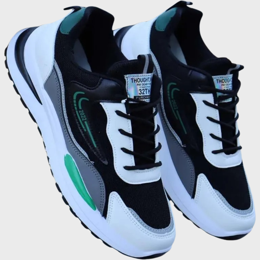 Men's Athletic Running Shoes - Breathable Comfort & Sleek Design
