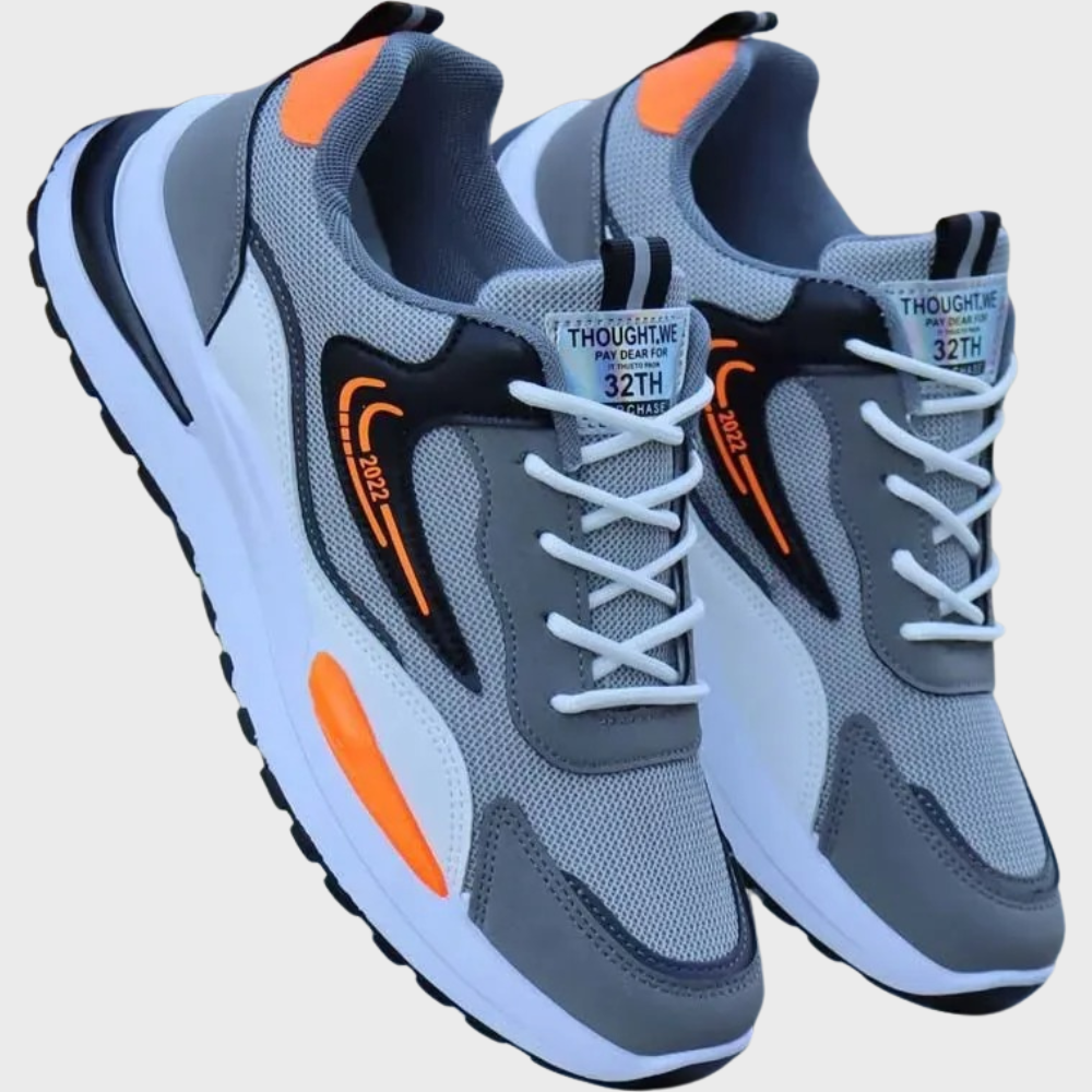 Men's Athletic Running Shoes - Breathable Comfort & Sleek Design