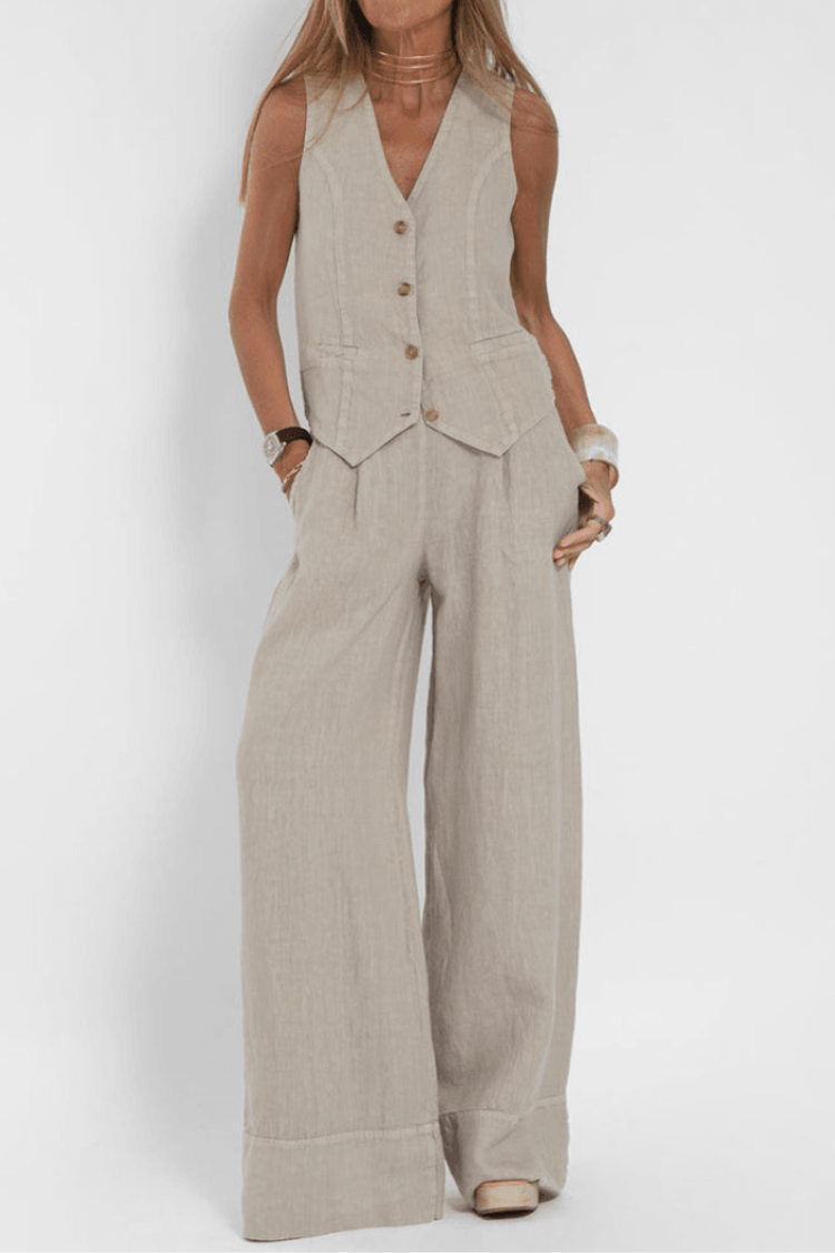 Chic Women's Summer 2 Piece Outfit - BritishElegance