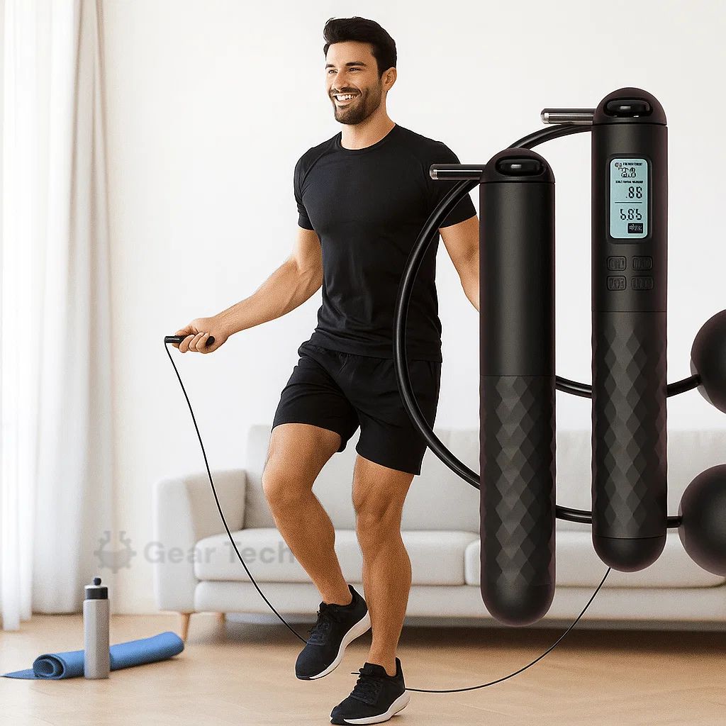 Wireless Fitness Jump Rope with LCD Display for Workout - BritishElegance