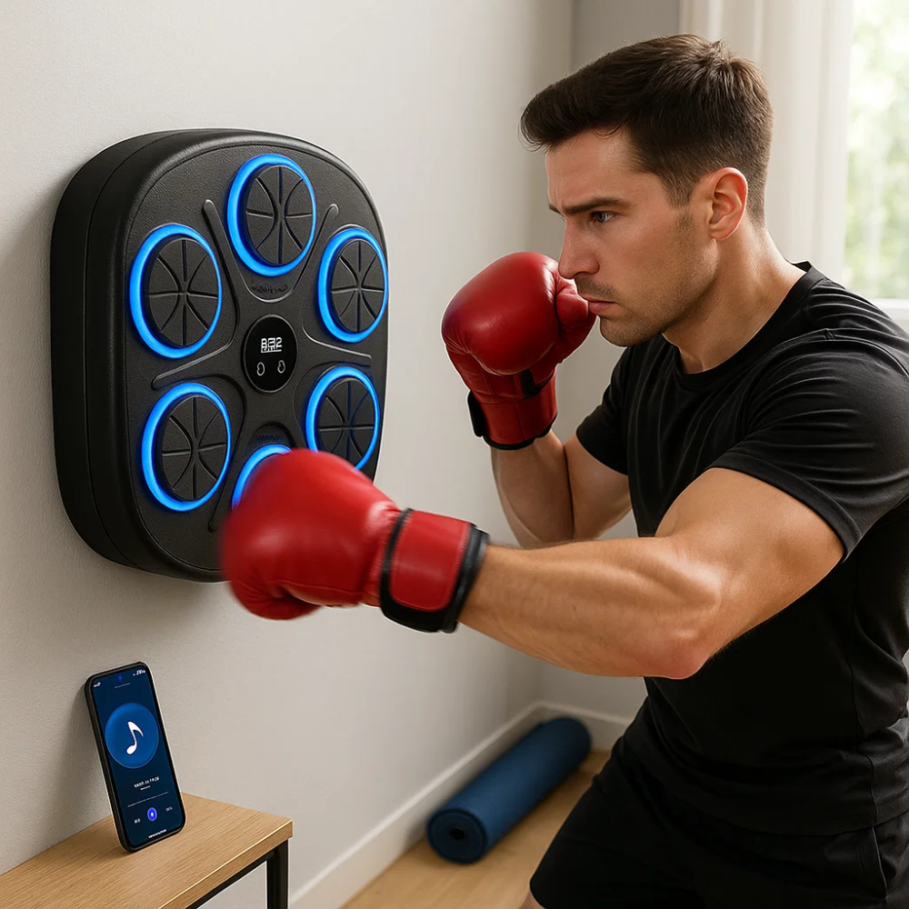 Wireless Home Boxing Fitness Trainer with Bluetooth Connectivity - BritishElegance