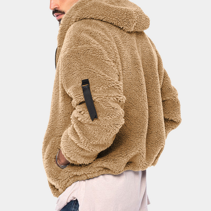 Men’s Thick Plush Winter Zip Hoodie