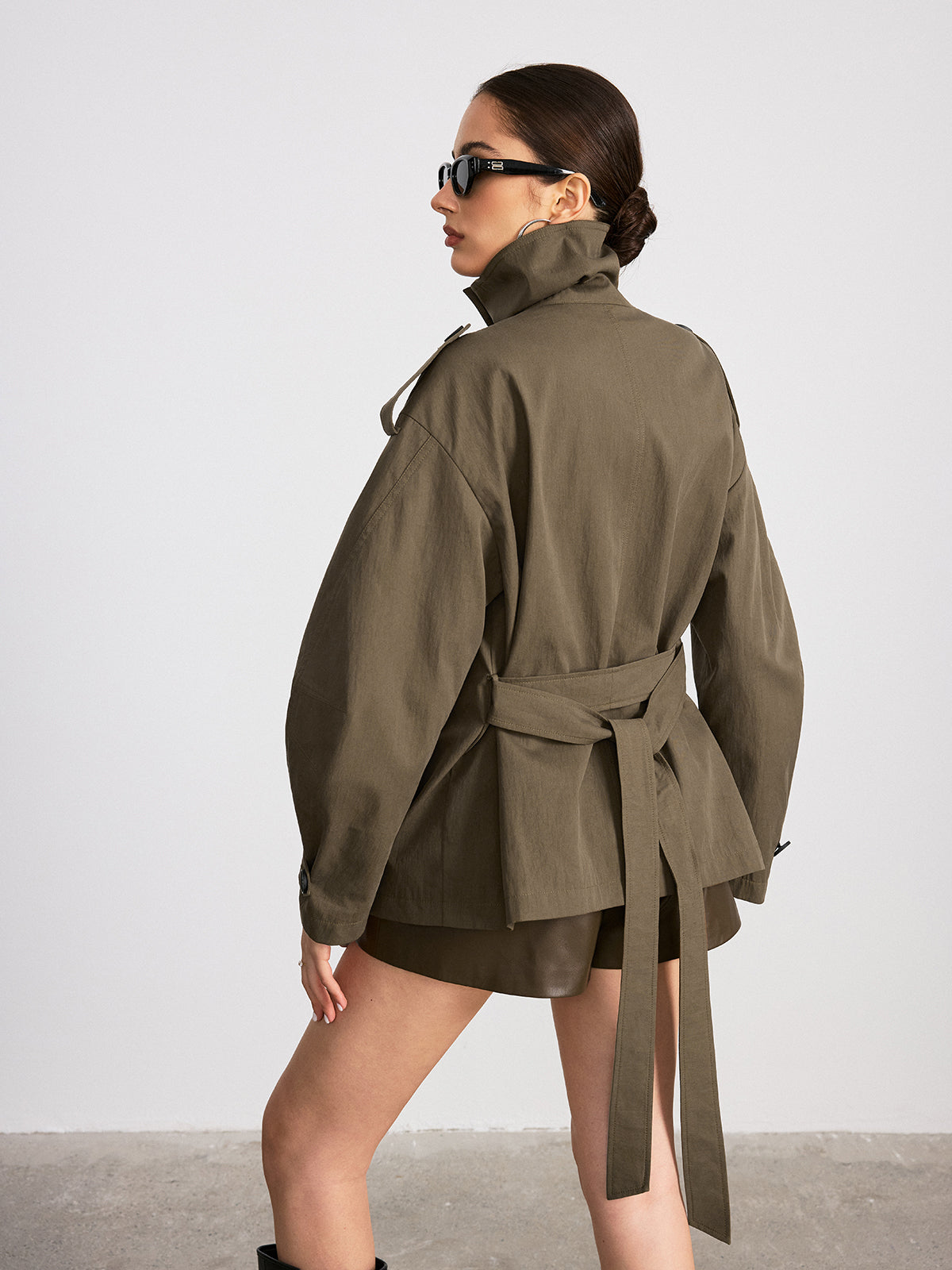 Elliott | Double-Breasted Belted Trench Coat