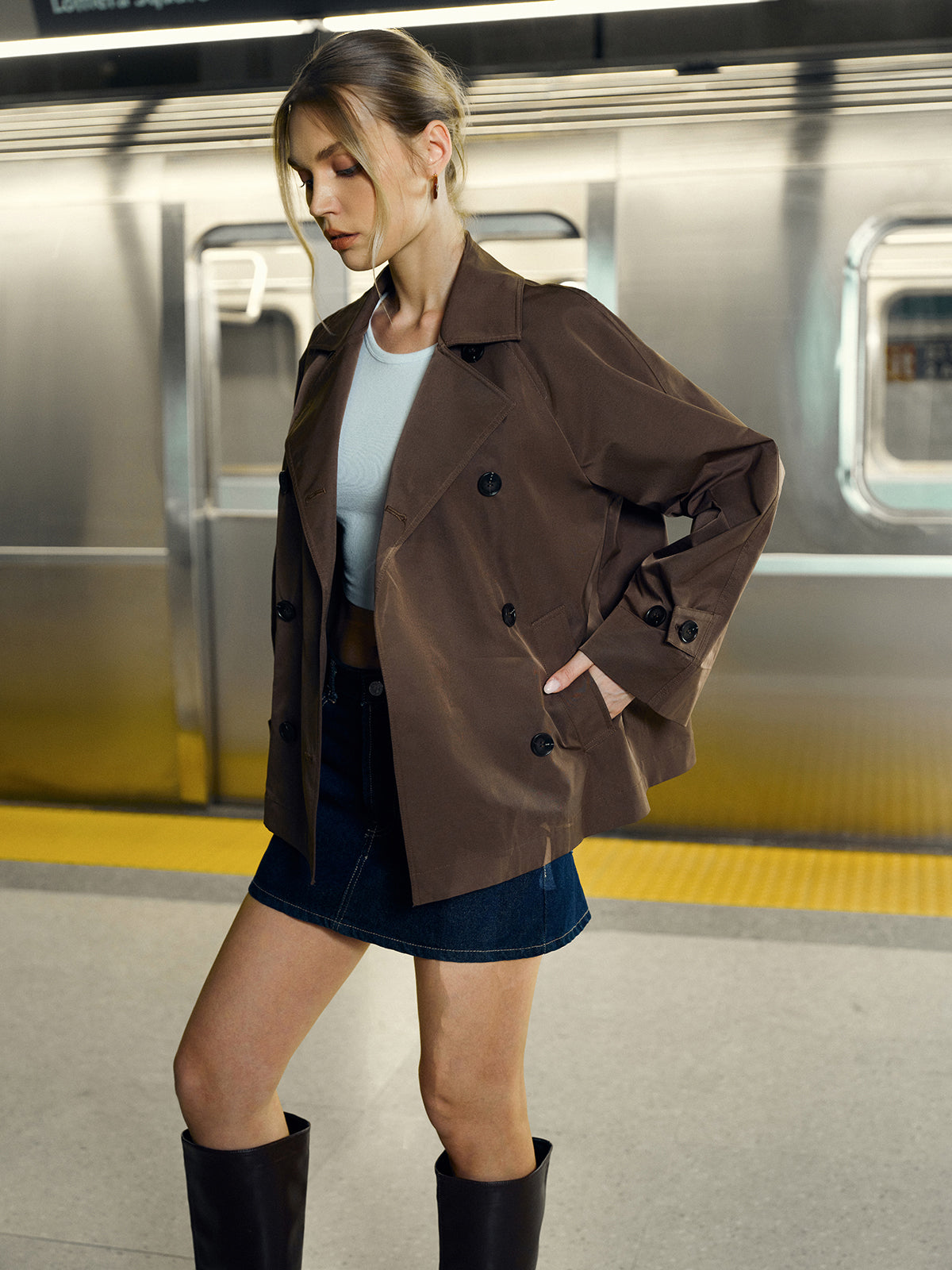 Ruth | Double-Breasted Trench Coat