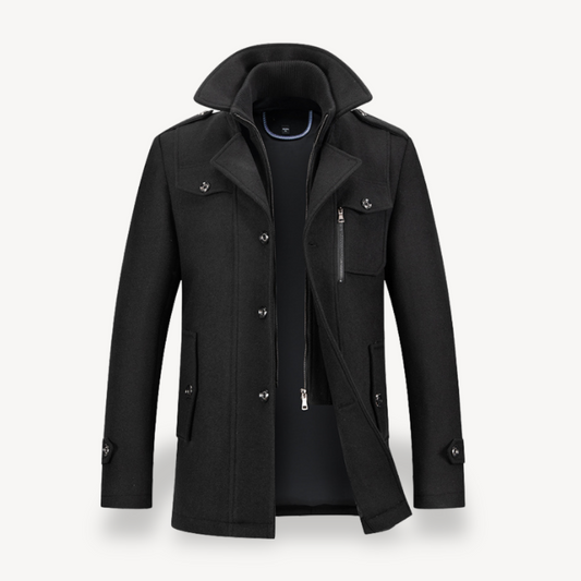 Men’s Mid-Length Wool Coat