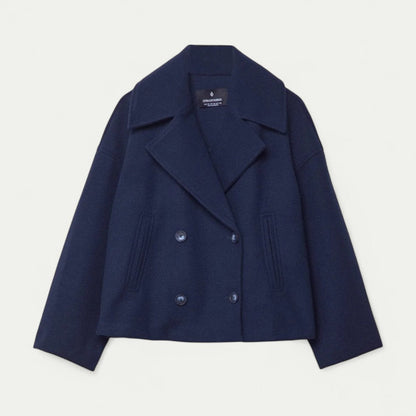 Women’s Cropped Double-Breasted Peacoat