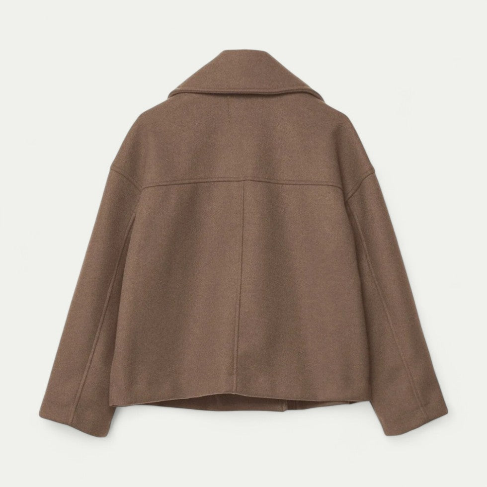 Women’s Cropped Double-Breasted Peacoat