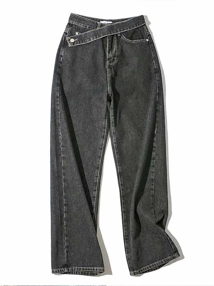 Women's Comfortable High Waist Relaxed Fit Jeans