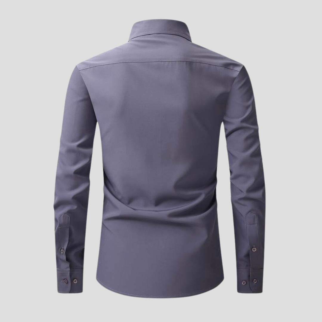 Dress Shirt - Polyester Blend Anti Crease And Stay Smooth
