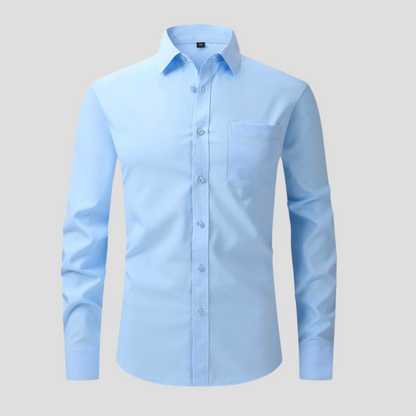 Dress Shirt - Polyester Blend Anti Crease And Stay Smooth
