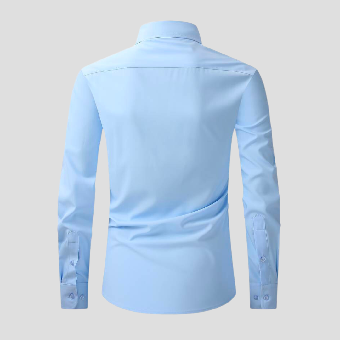 Dress Shirt - Polyester Blend Anti Crease And Stay Smooth