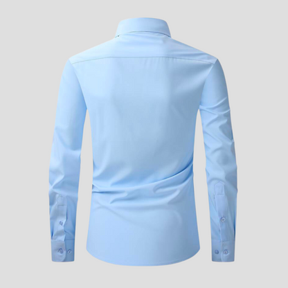 Dress Shirt - Polyester Blend Anti Crease And Stay Smooth