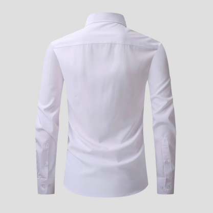 Dress Shirt - Polyester Blend Anti Crease And Stay Smooth