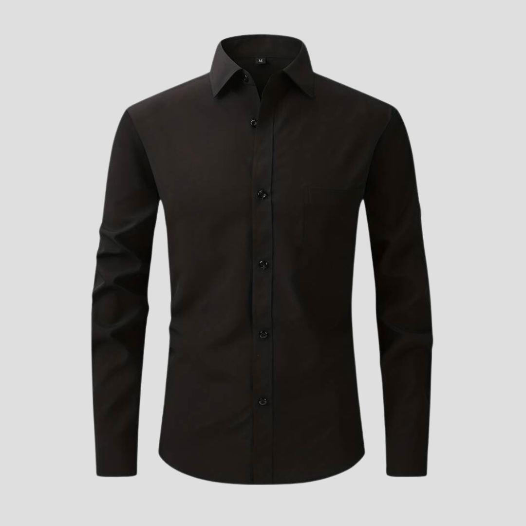 Dress Shirt - Polyester Blend Anti Crease And Stay Smooth
