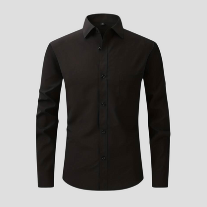 Dress Shirt - Polyester Blend Anti Crease And Stay Smooth