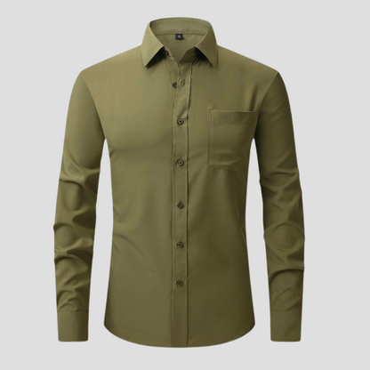 Dress Shirt - Polyester Blend Anti Crease And Stay Smooth