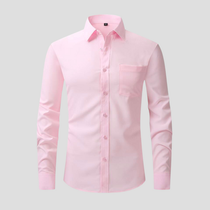 Dress Shirt - Polyester Blend Anti Crease And Stay Smooth