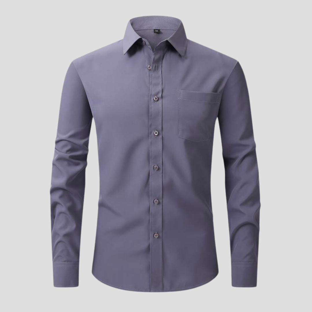 Dress Shirt - Polyester Blend Anti Crease And Stay Smooth
