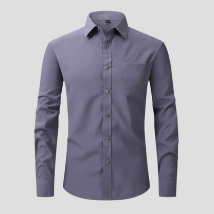 Dress Shirt - Polyester Blend Anti Crease And Stay Smooth