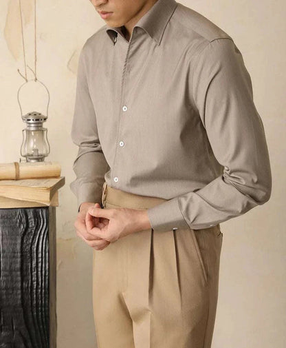 Dress Shirt - Polyester Blend Streamlined Fit And Neat Wear