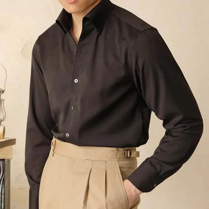 Dress Shirt - Polyester Blend Streamlined Fit And Neat Wear