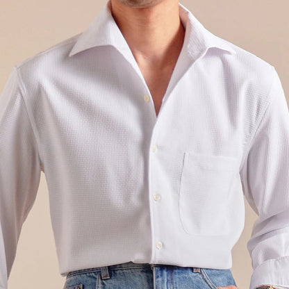 Dress Shirt - Soft-Blend Fabric & Relaxed Fit Layering