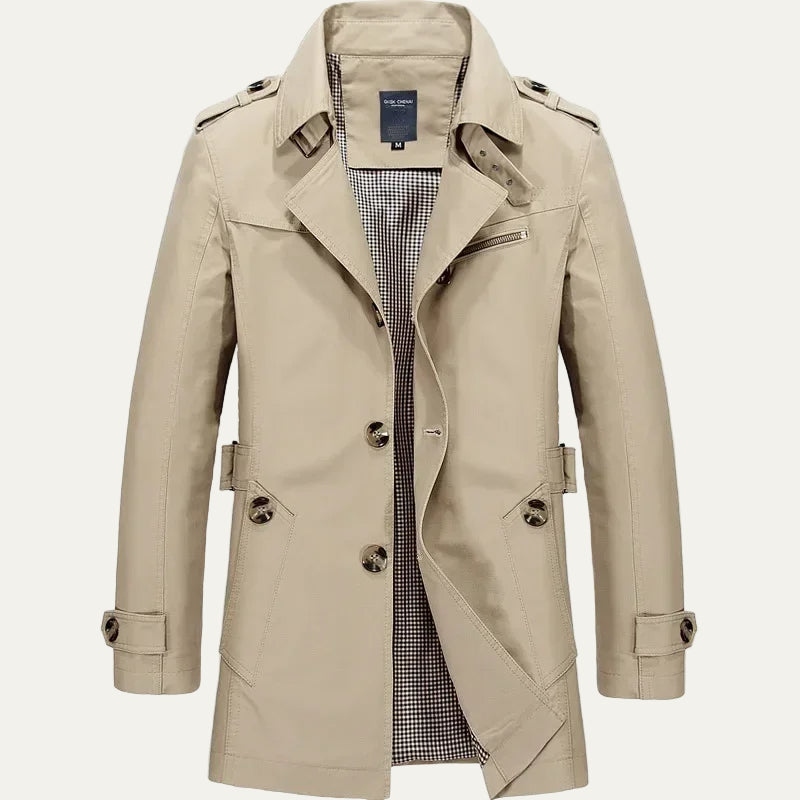 Men’s Short Classic Trench Coat
