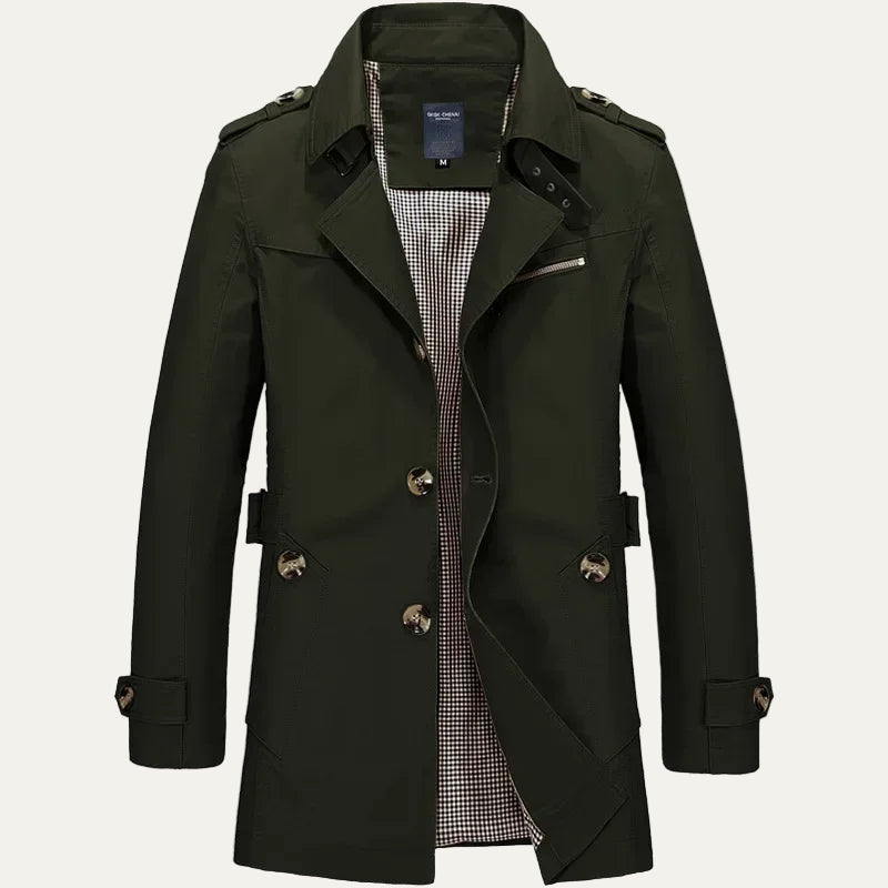 Men’s Short Classic Trench Coat