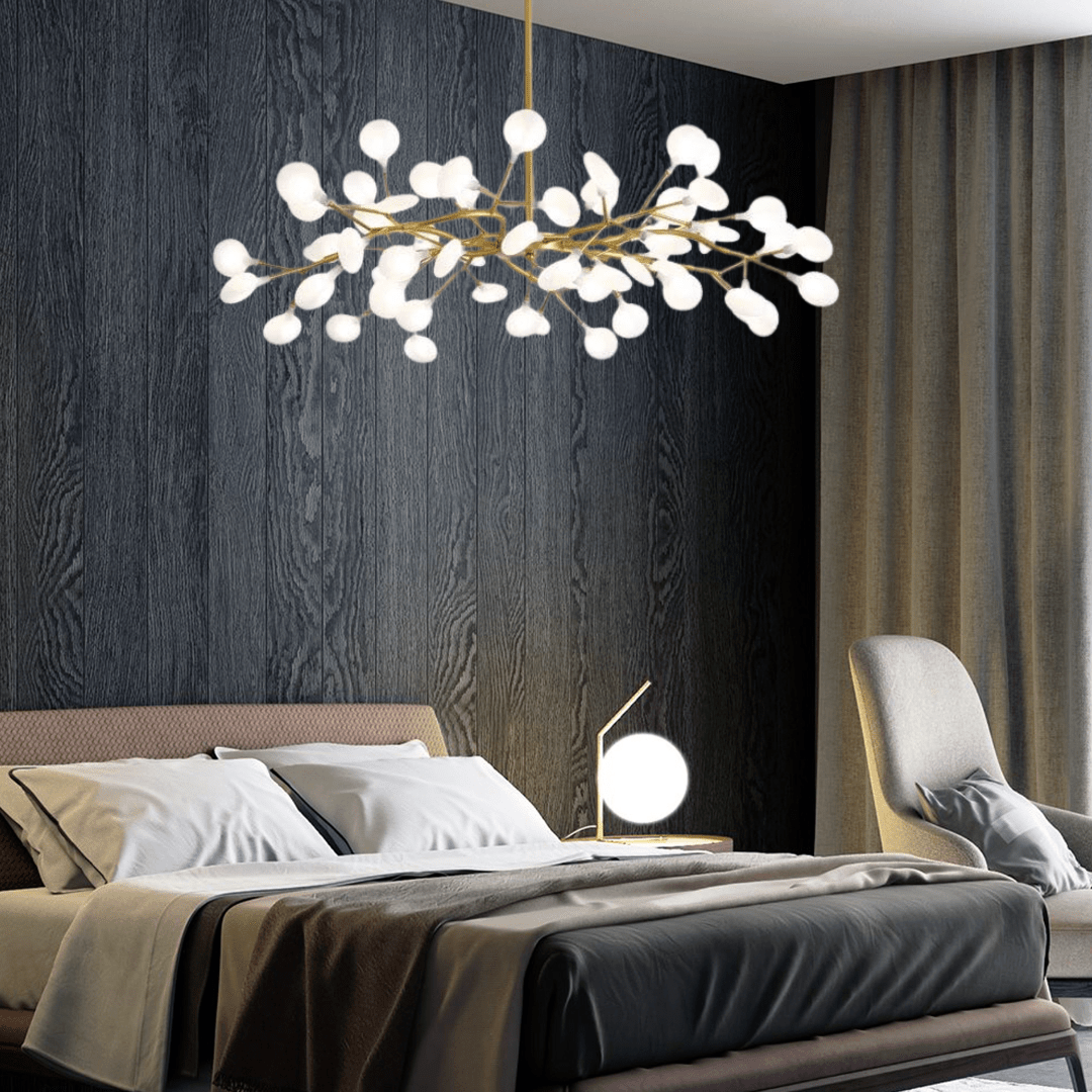 Luxury Gold Leaf Pendant Light - BritishElegance