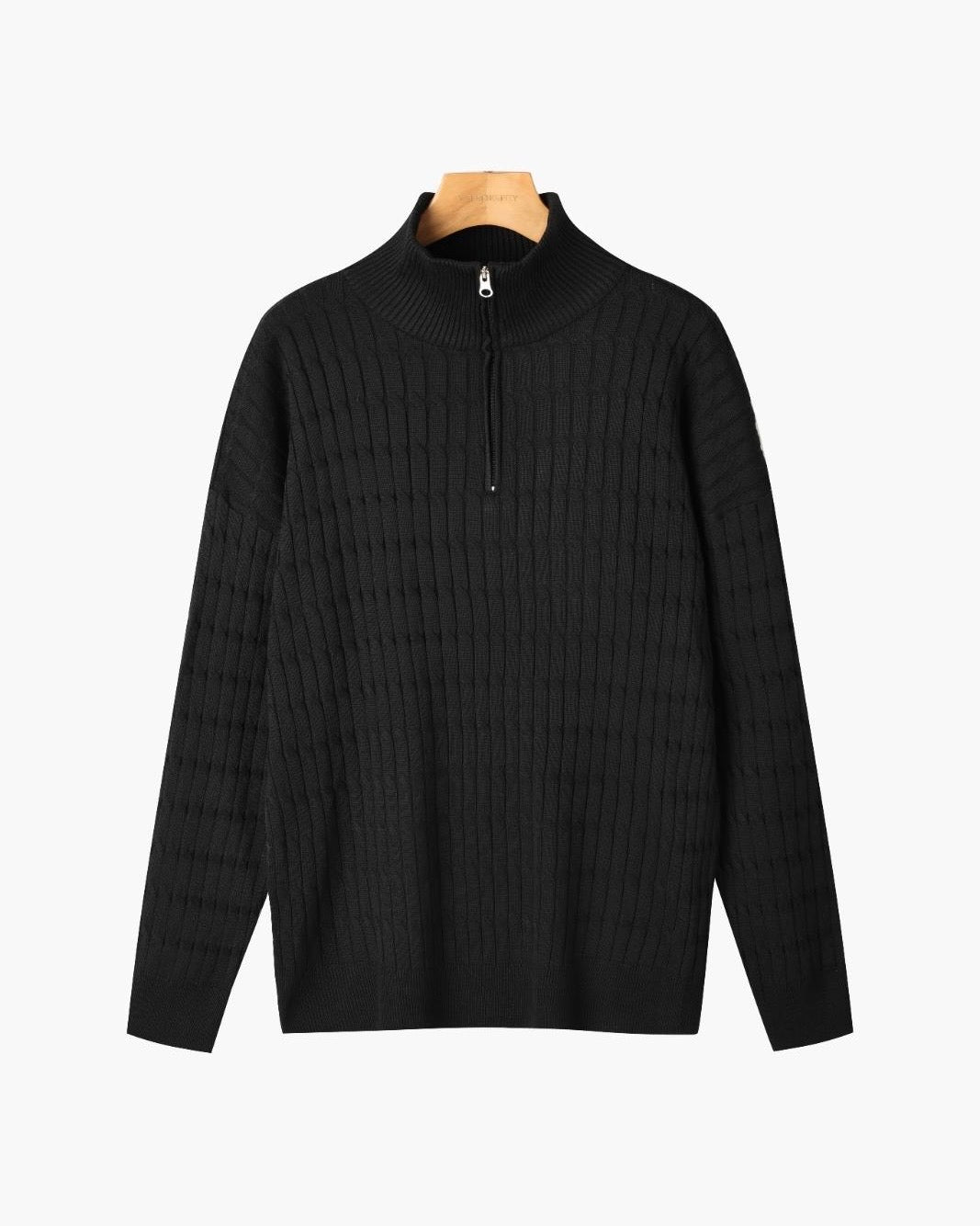 Men's Soft Cable Knit Pullover Sweater
