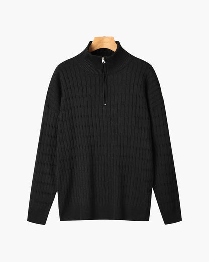 Men's Soft Cable Knit Pullover Sweater