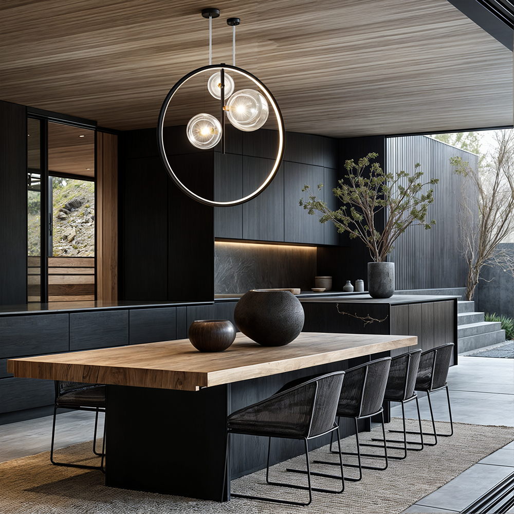 Clear Glass Hanging Pendant Light - BritishElegance
