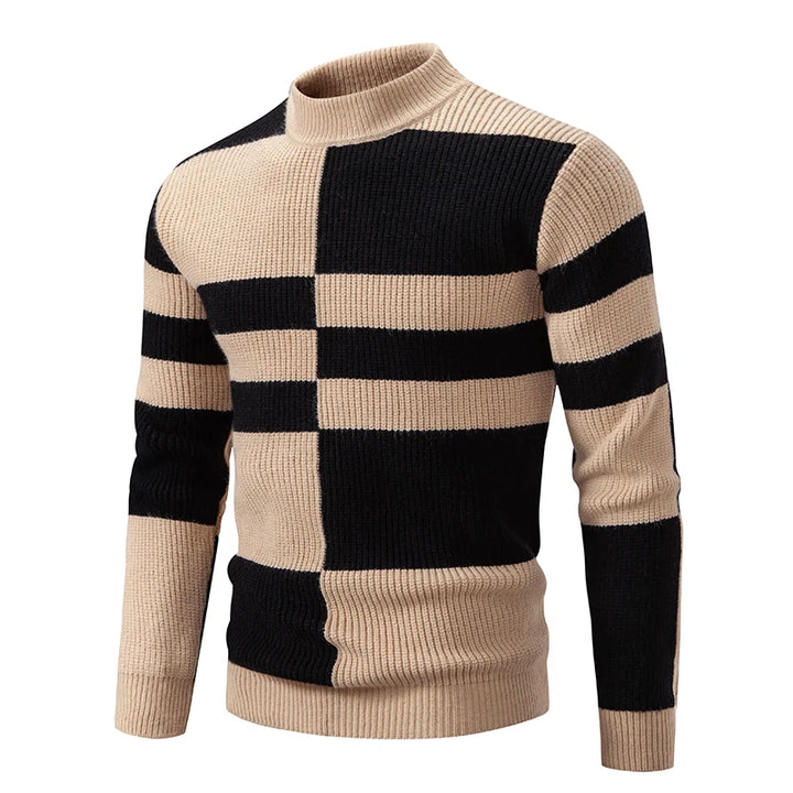 Men's cozy round-neck knit sweater