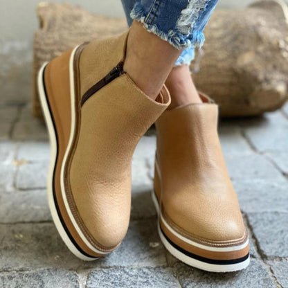 Isla Ankle-Length Chelsea Boots | Platform Layered Sole Chelsea Boots