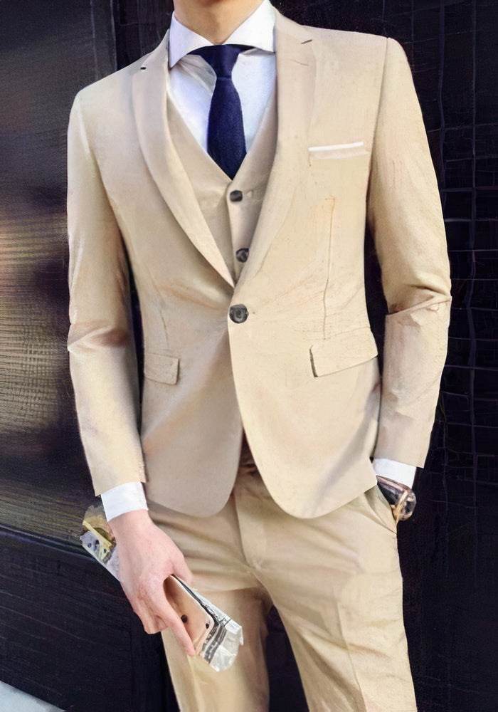 Men's sophisticated 3-piece suit set - evert