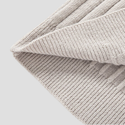 Men’s Vertical Rib Quarter-Zip Knit Sweater