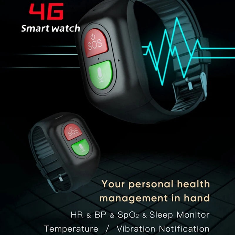 ElderStone | Reliable 4G Smart GPS Senior Safety Watch Device